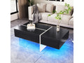 Table basse noire, 100 x 50 x 34,5 cm