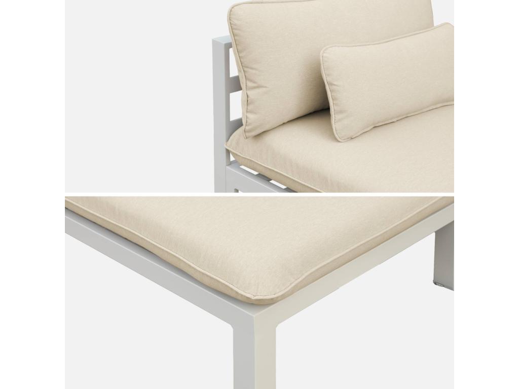 Ensemble de mobilier d'extérieur beige