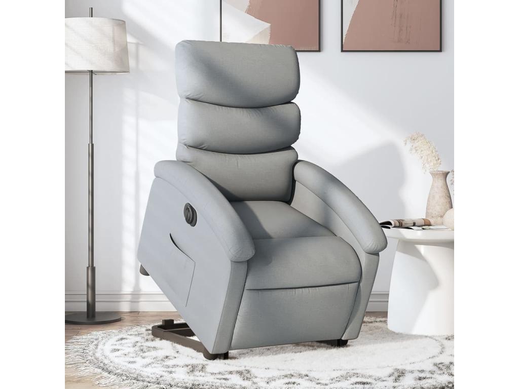 Fauteuil d'appoint en tissu gris - dlz1766459171007