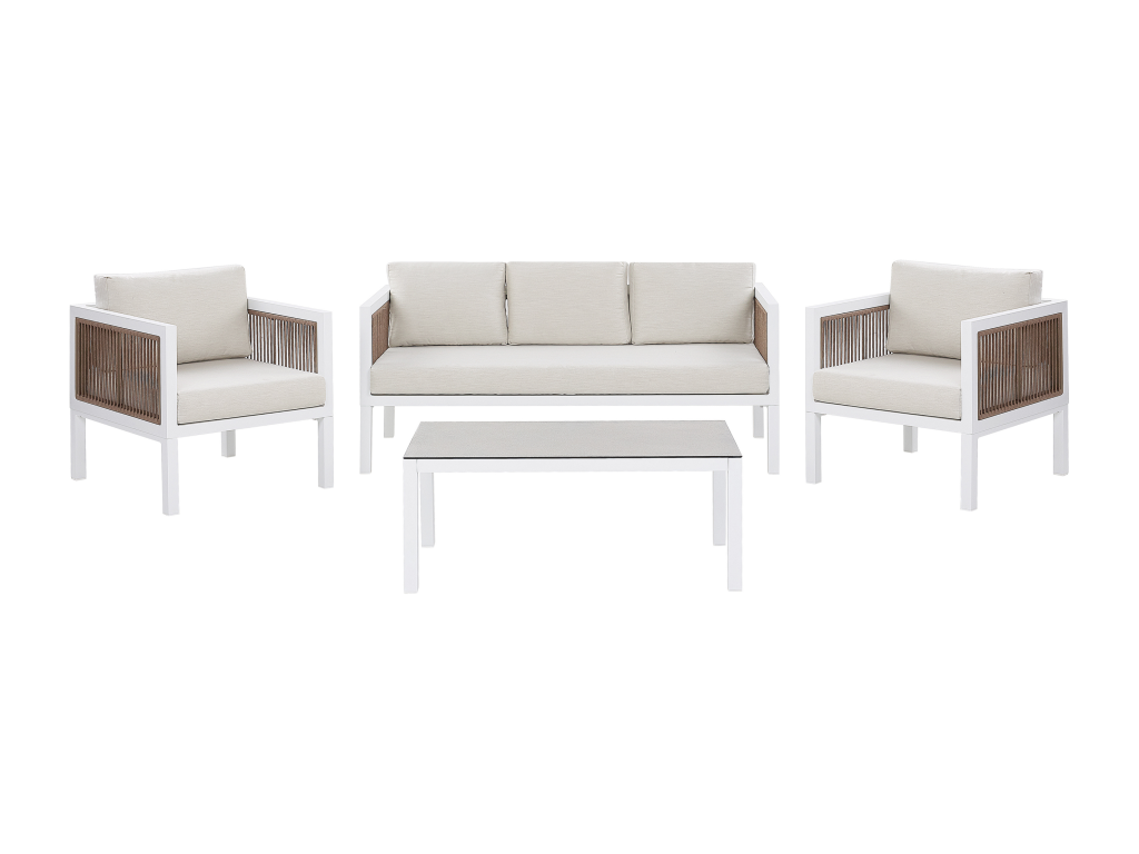 Table en métal blanc