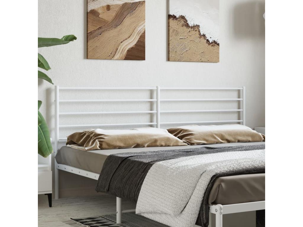 Lit en métal blanc - dlz1766459837879