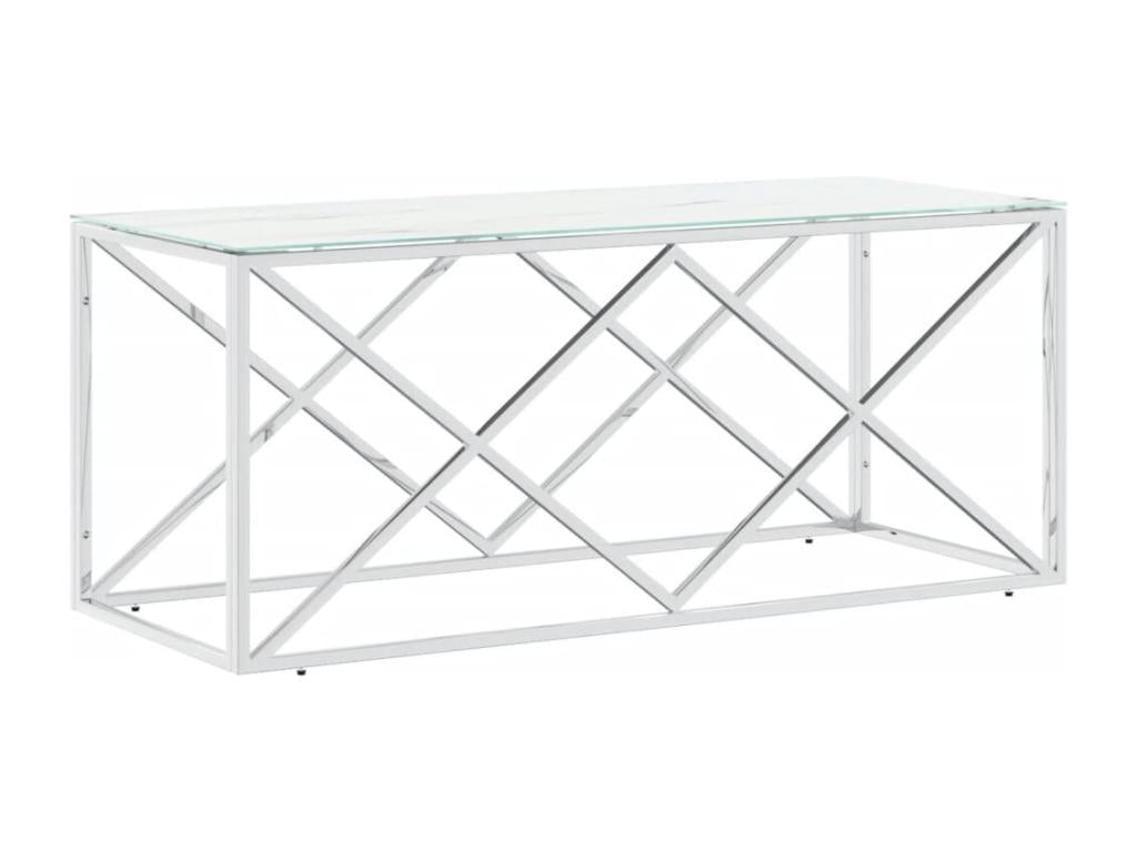 Table basse en verre, 110 x 45 x 45 cm