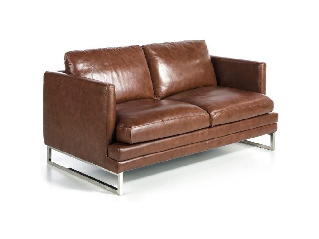 Canapé en cuir bleu