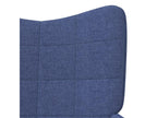Chaise en tissu bleu - dlz1766459833004