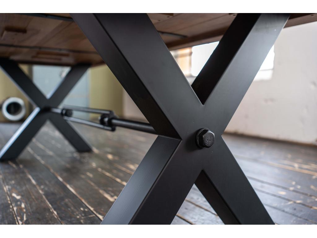 Table marron, 200 x 100 cm