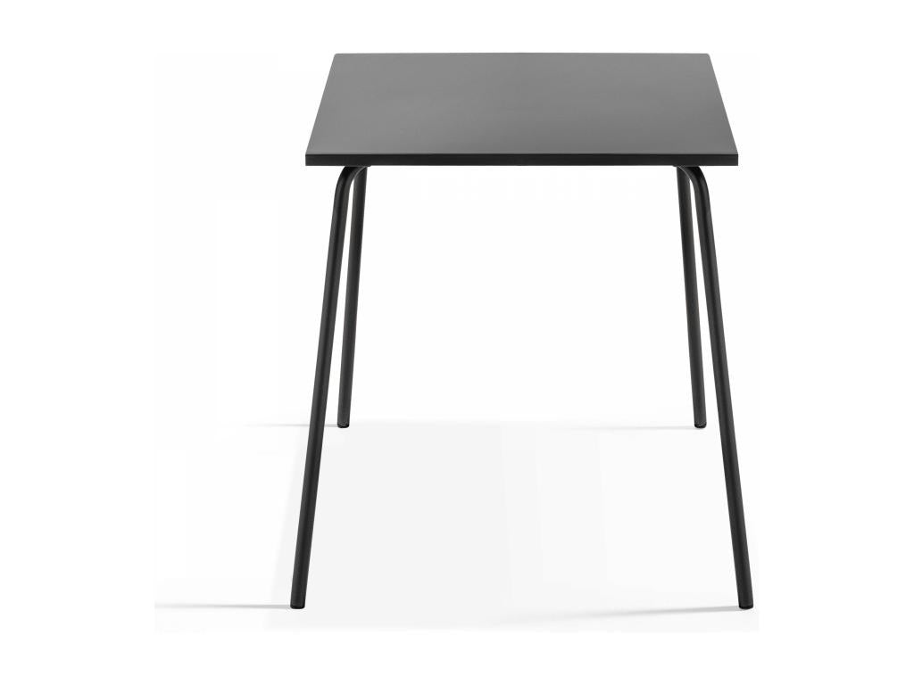 Table en métal anthracite