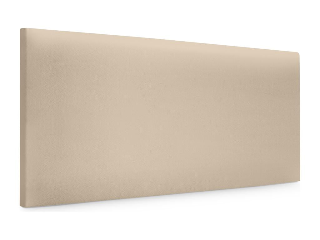 Lit en cuir beige, 110 x 50 cm