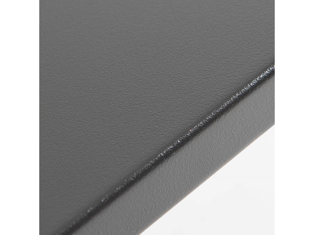 Table en métal anthracite