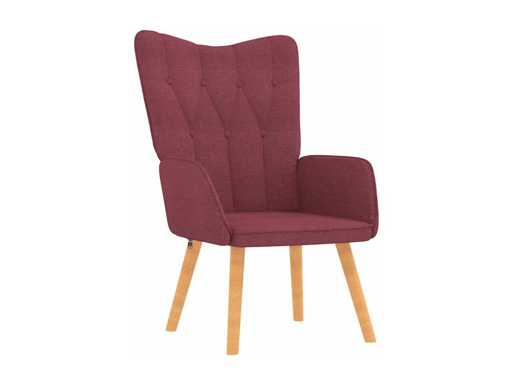Fauteuil d'appoint en tissu rouge