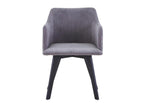 Fauteuil d'appoint en velours gris