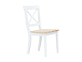 Chaise en bois massif blanc