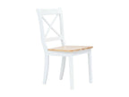 Chaise en bois massif blanc