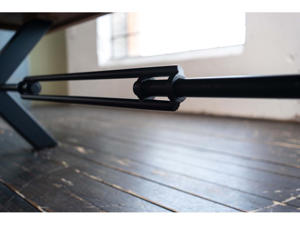 Table marron, 200 x 100 cm