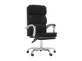 Fauteuil d'appoint en similicuir noir