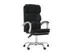 Fauteuil d'appoint en similicuir noir