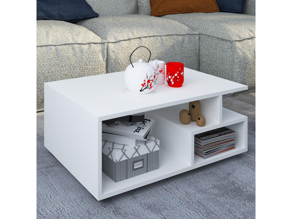 Table basse blanche