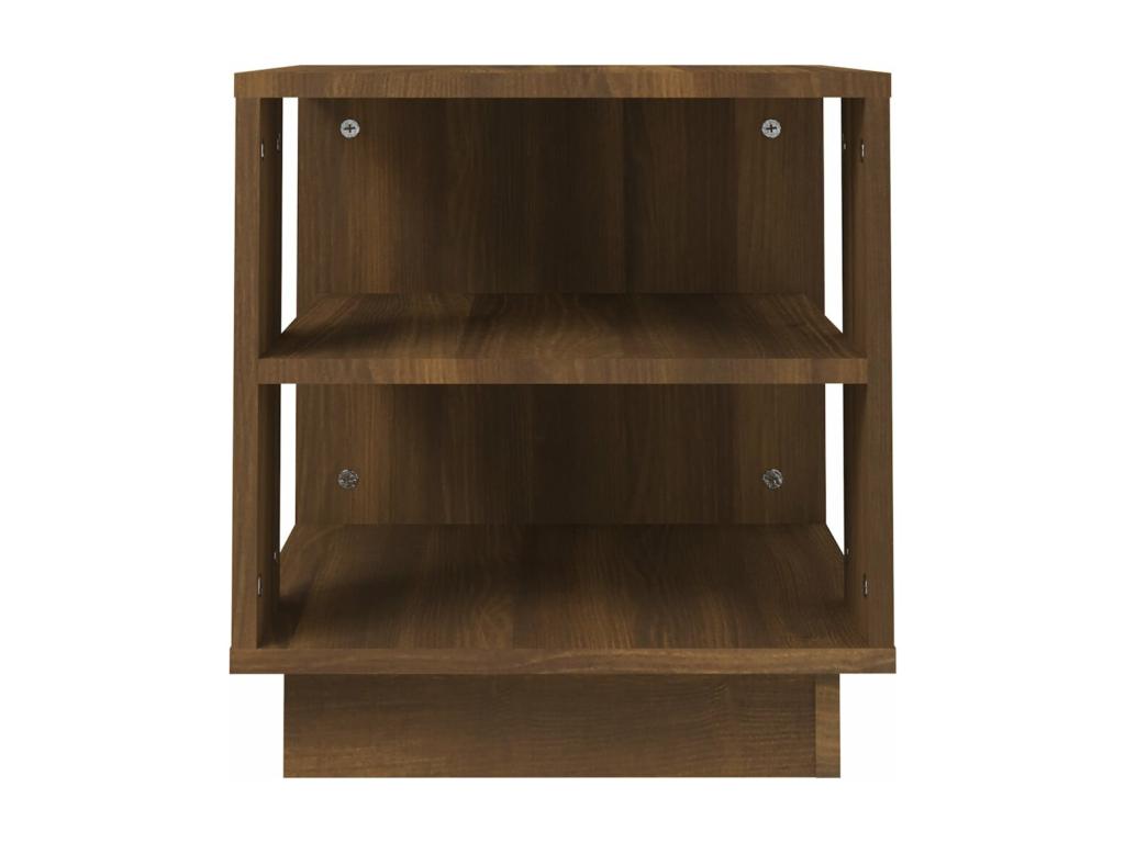 Table basse en bois composite marron, 40 x 40 x 43 cm