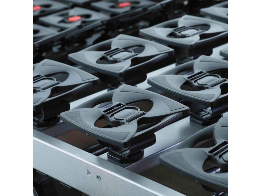 Mobilier d'intérieur en tissu anthracite, 80 x 200 cm