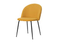 Chaise en tissu jaune