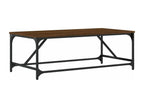 Table basse en bois composite marron, 100 x 50 x 35 cm