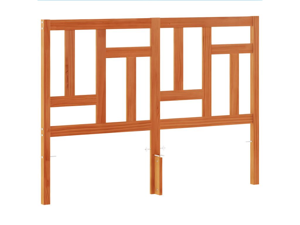 Lit en bois massif marron - dlz1766460075821