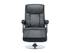 Fauteuil d'appoint en similicuir noir - dlz1766459988066