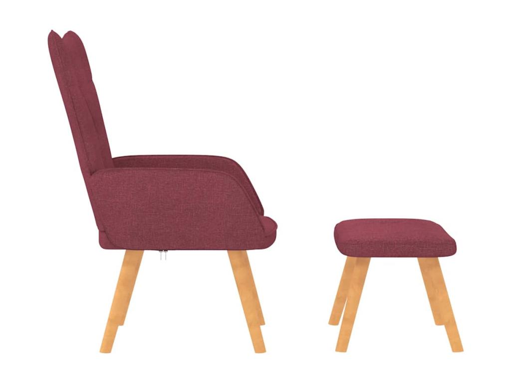 Fauteuil d'appoint en tissu rouge