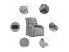 Fauteuil d'appoint en tissu gris