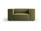 Fauteuil d'appoint en velours vert, 124 x 102 x 70 cm
