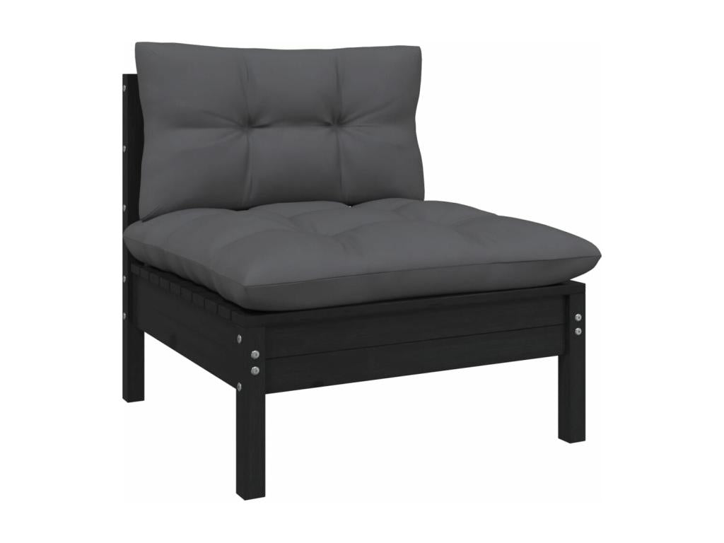 Ensemble de mobilier de jardin en pin noir - dlz1766459559335