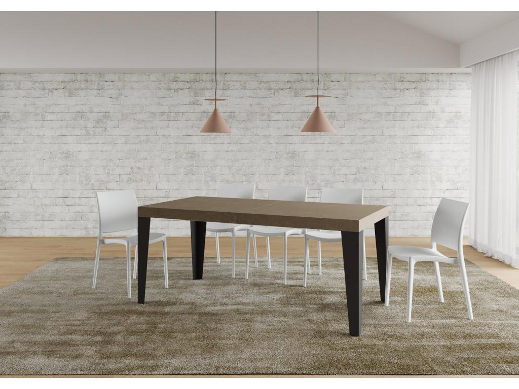 Table anthracite, 90 x 180 cm