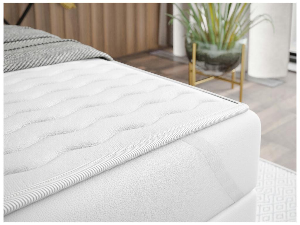 Lit noir, 90 x 207 x 114 cm