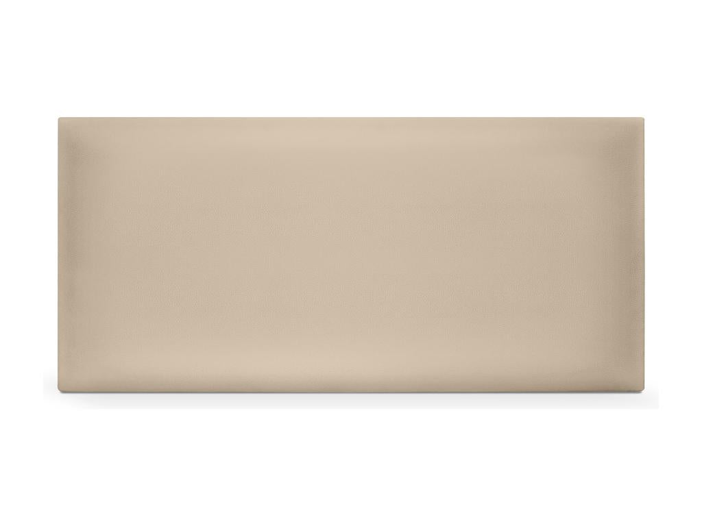 Lit en cuir beige, 110 x 50 cm