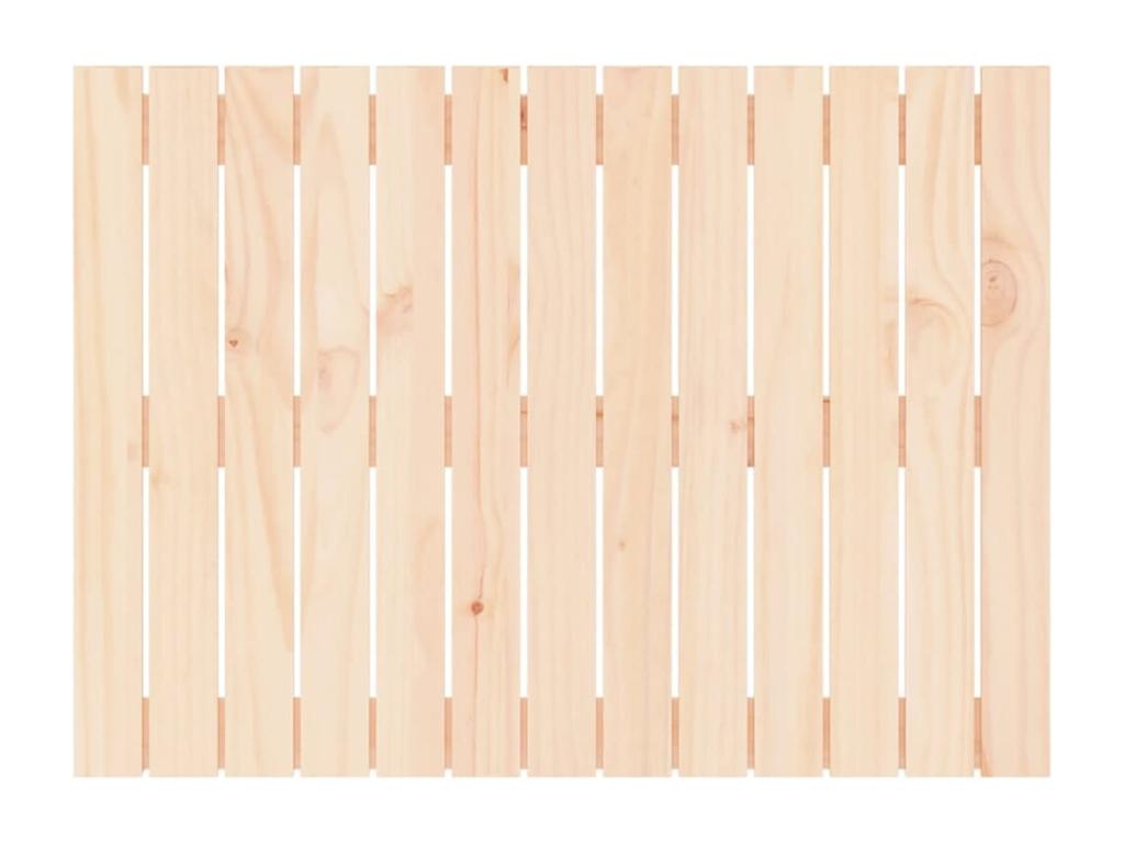 Lit en bois massif marron, 82,5 x 3 x 60 cm