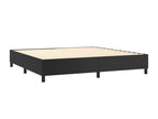 Cadre de lit en similicuir noir, 200 x 200 cm
