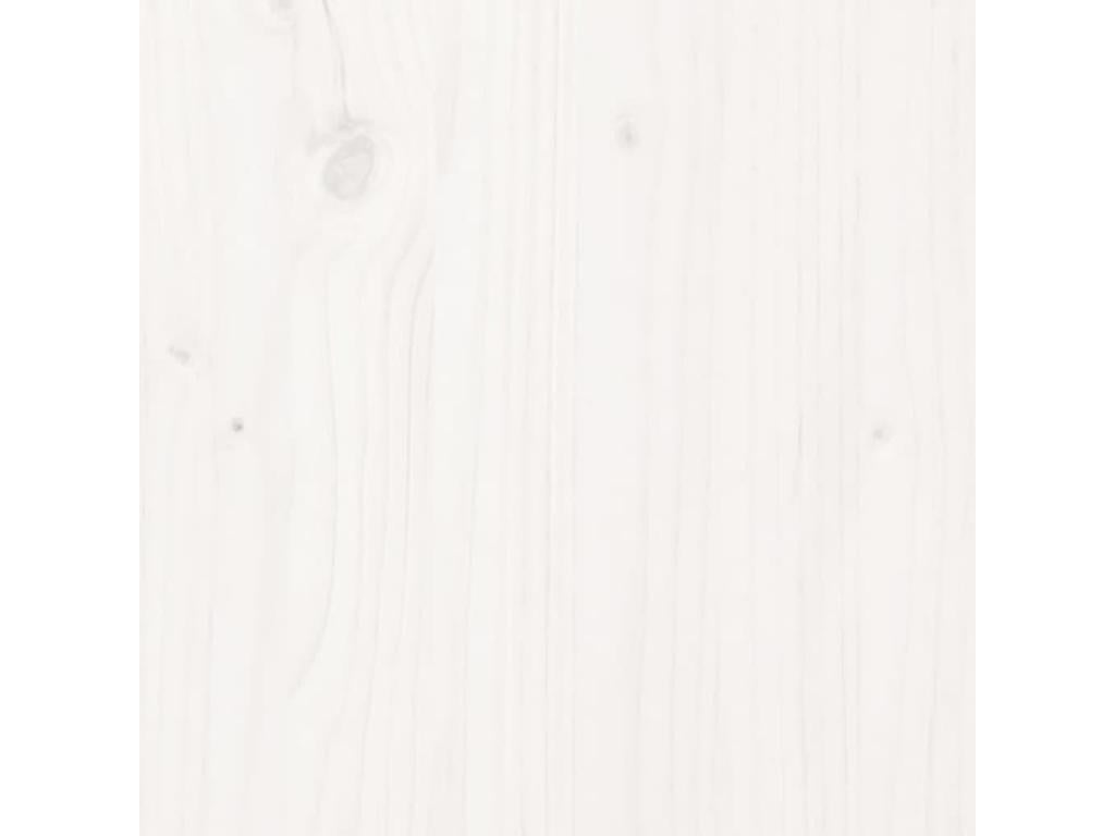 Table en pin blanc, 40 x 35 x 61,5 cm