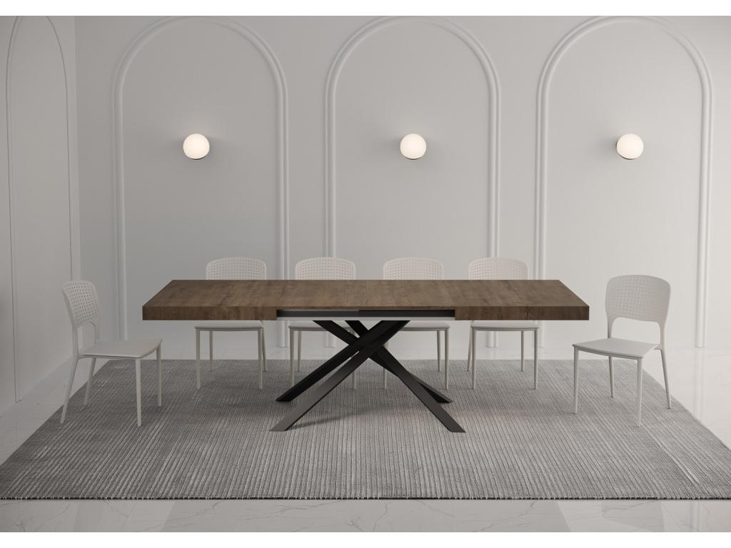 Table marron, 90 x 140 cm