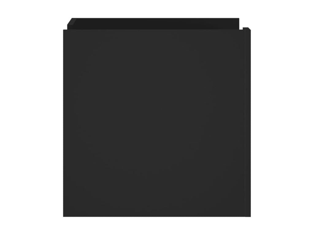 Table en bois d'ingénierie noir, 45 x 50 x 50 cm