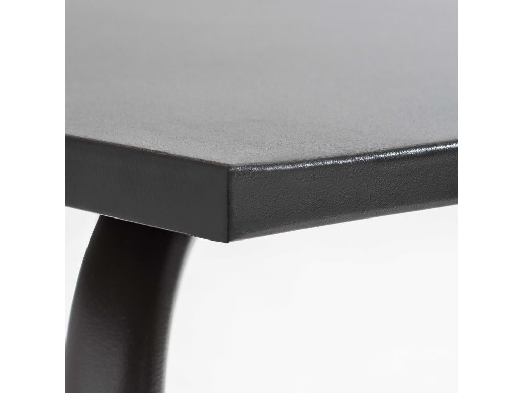 Table en métal anthracite