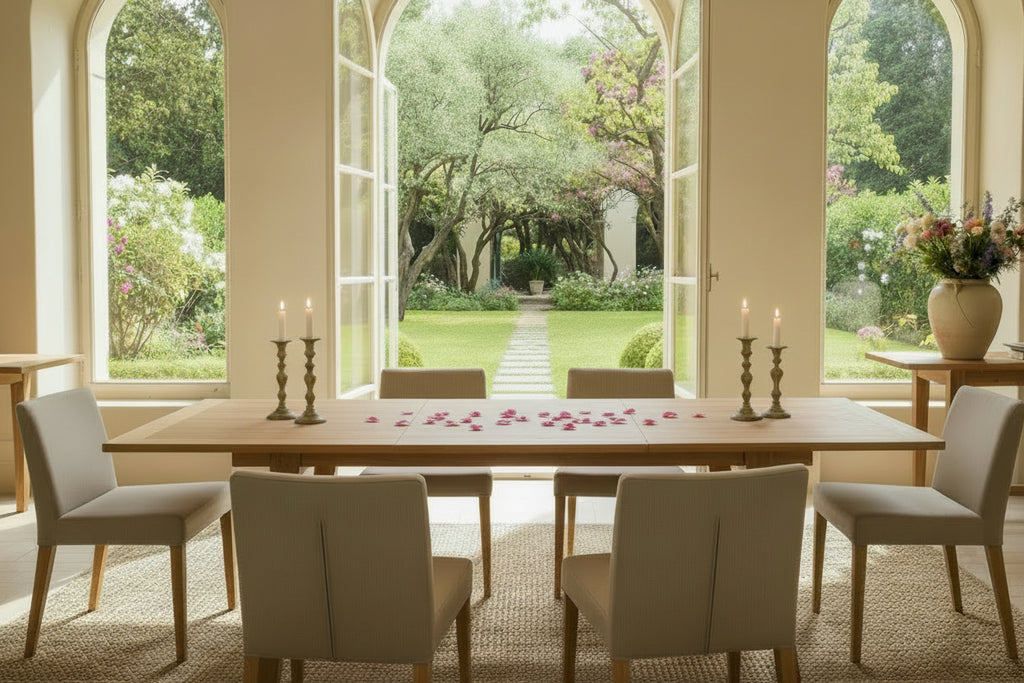 Table marron, 240 x 100 x 75 cm