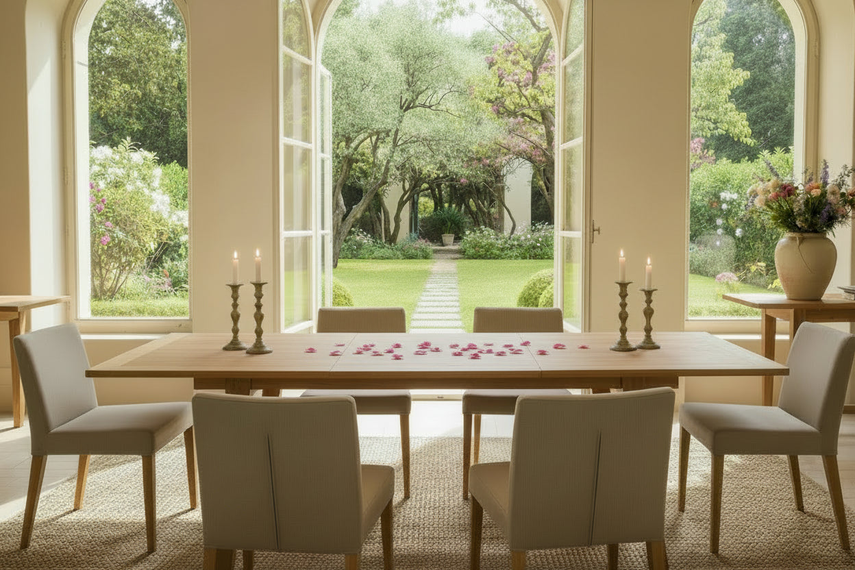 Table marron, 240 x 100 x 75 cm