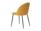 Chaise en tissu jaune