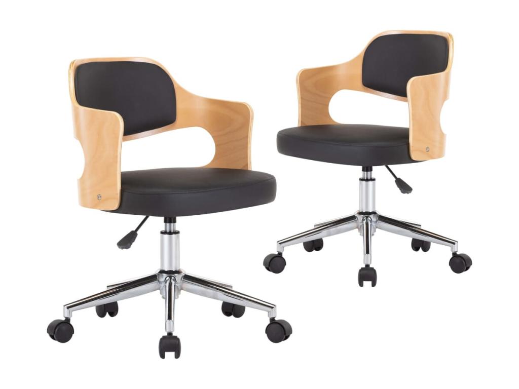 Meubles de maison en similicuir noir