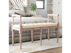 Banc beige, 110 x 40 x 70 cm