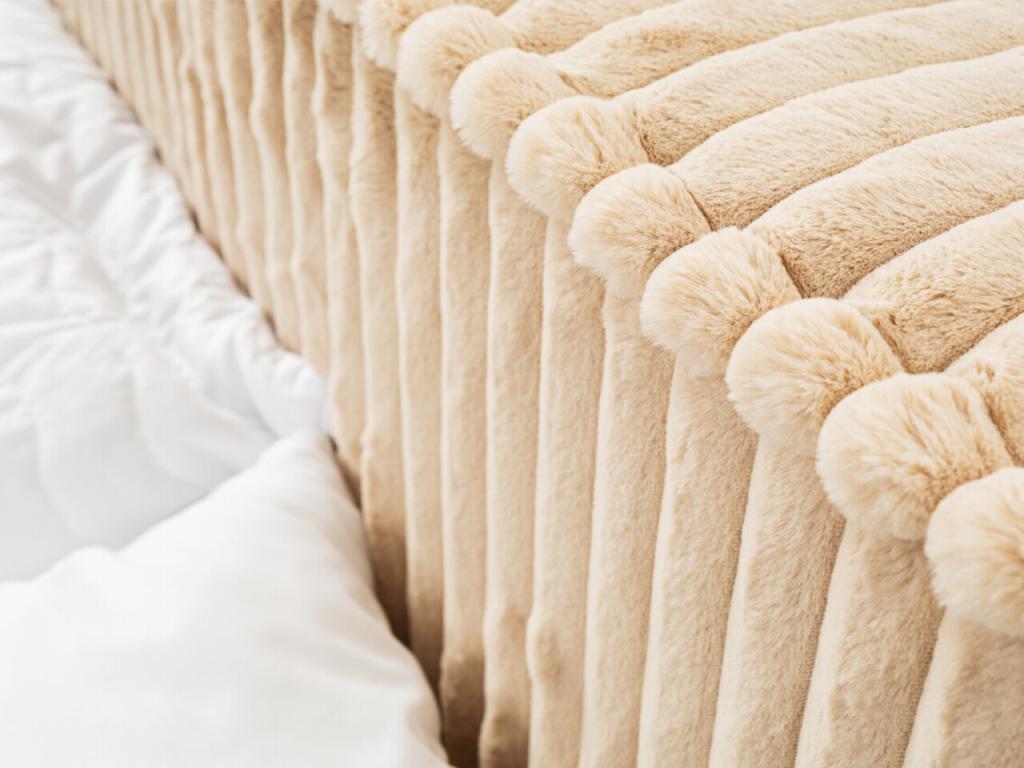 Lit beige, 160 x 200 cm