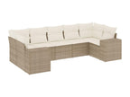 Ensemble de mobilier de jardin en résine tressée beige - dlz1766459521675