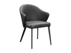 Fauteuil en cuir noir