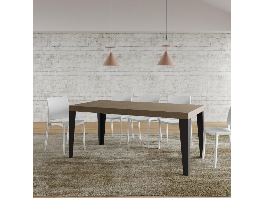 Table anthracite, 90 x 180 cm