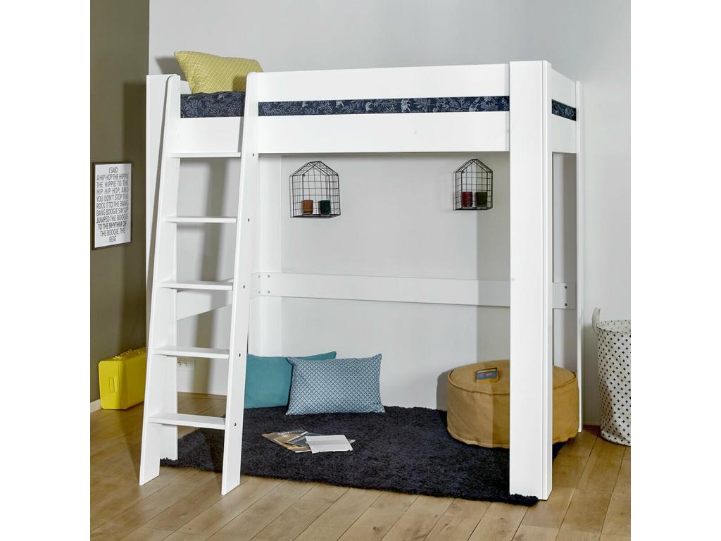 Lit en bois massif naturel, 120 x 190 cm