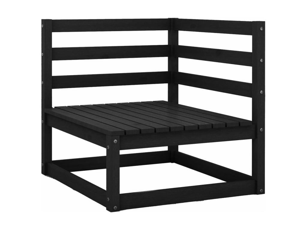 Ensemble de mobilier de jardin en pin noir - dlz1766459660274